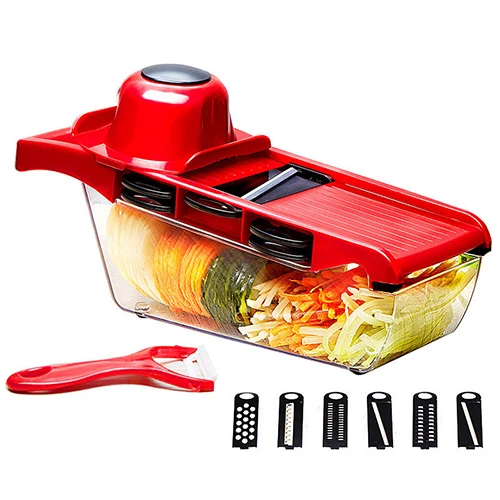 

6 in 1 Multifunctional Manual Vegetables Chopper Cutter Slicers Garlic Presses Graters Kitchen Accessories Shredding Machine