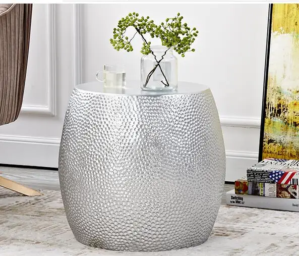 Sofa corner a few Locke creative furniture fashion side table modern minimalist wrought iron small round coffee table.