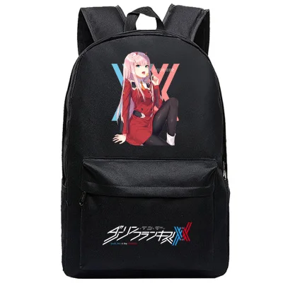 DitF DARLING in the FRANXX аниме печати рюкзак ICHIGO MIKU ZERO TWO Cos женский Backapck Холст Школьные сумки для девочек-подростков