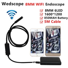 8 мм 5 м беспроводной wi-fi эндоскопа android камеры бороскоп змея пробки 720 P водонепроницаемый автомобиля инспекции для ios iphone эндоскоп