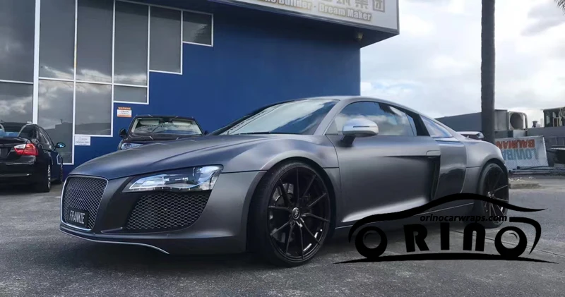 Dark Grey Metallic Satin Vinyl Film-6