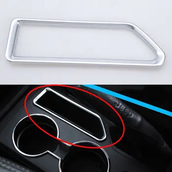 

1PC ABS Chrome Storage Box Cover Under Brake Handle Trim Decorative Sticker For Jeep Patriot 2011 2012 2013 2014 2015