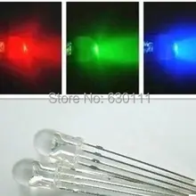 100 шт. 5 мм RGB LED общий катод Tri-Цвет светящиеся Диоды F5 RGB