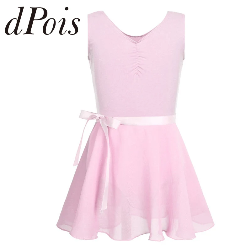 

3pcs/Set Teens Kids Girls Ballet Leotards with Chiffon Tied Skirt Ballet Dance Dress Gymnastics Leotard Tutu Skirt Bodysuit