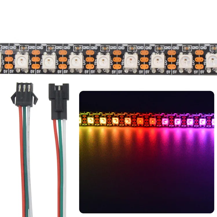 Светодиодный прожектор WS2812B IP68 полноцветная симфония 74 96 144 пикселей/м SMD 5050