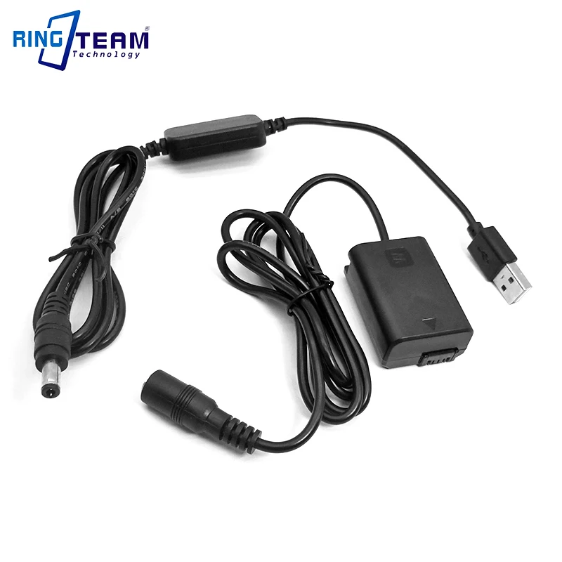 USB 5 В FW50 поддельный Аккумулятор для Sony камеры NEX 3 7 A55 a7 a7R a7II a6000 a3000 A6300 A6500 с