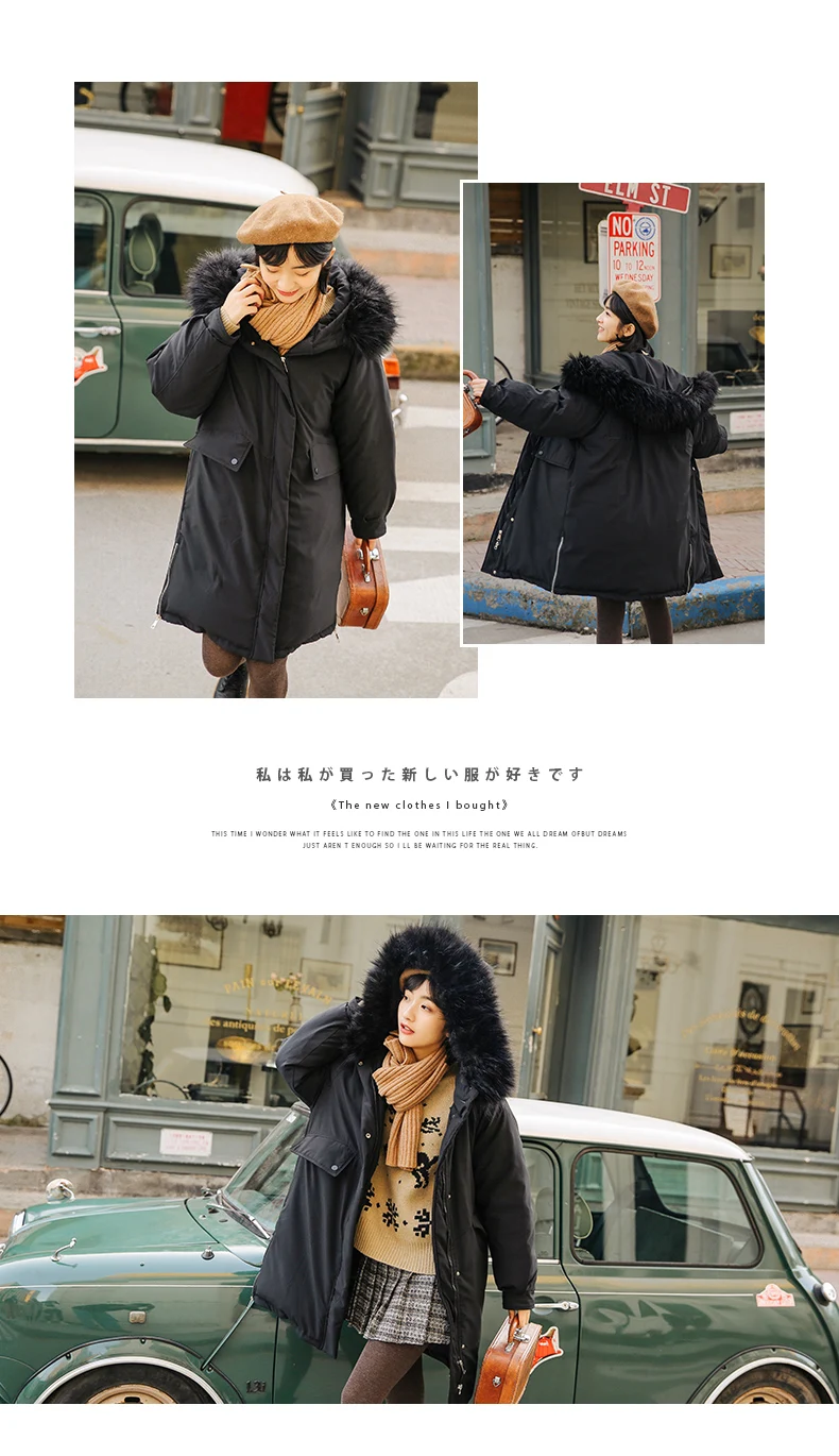 À Chapeaux Parc De Vestes D'hiver Manteau Tendance Solide Rembourré Capuche Coton Veste Fourrure Grand Femmes Parka 2019 Chaud Femme Col Longue wRCx5q1nv7