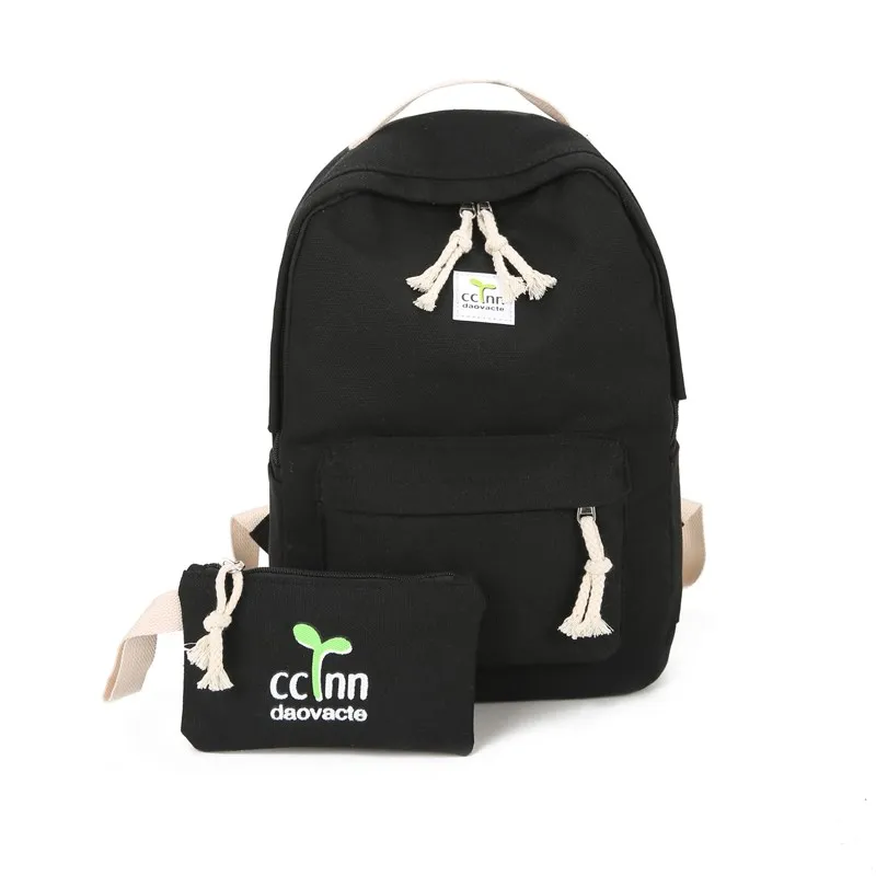 

Canvas Backpack Schoolbag Women School Student Bag Back Pack Casual Ladies Travel Backpacks Bag for Teenage Girls xy-106