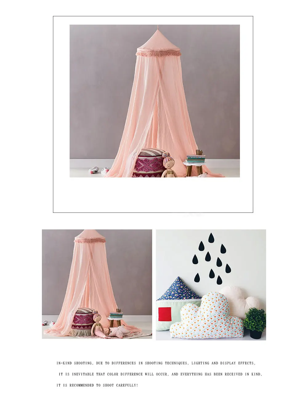 2019 Горячие Зачарованный кровать навес, противомоскитная сетка для ребенка с шары Декор Twin Размеры идеально великолепное декоративное