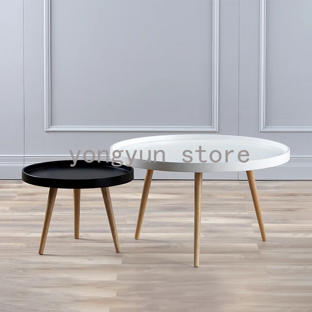 Fashion Tea Table Modern Design Solid Wooden Small High Low Side Fashion Tea Table Modern Design Solid Wooden Small High Low Side Living Room