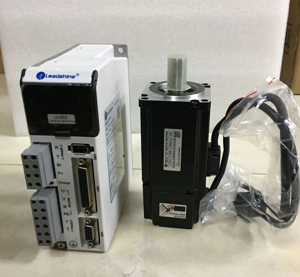 

Leadshine 400W AC servo motor L5-400Z and ACM6004L2H-B0-D-SS with 17 bit absolutely encoder cable