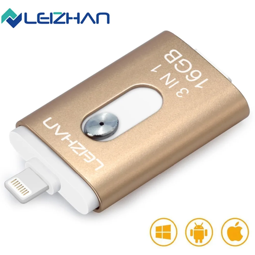 

LEIZHAN 128gb Flash Drive for iphone xr max x 8 7 plus 6s 16gb Android Micro Pendrive 32gb Pen Drive 64gb USB 3.0 Memory Stick