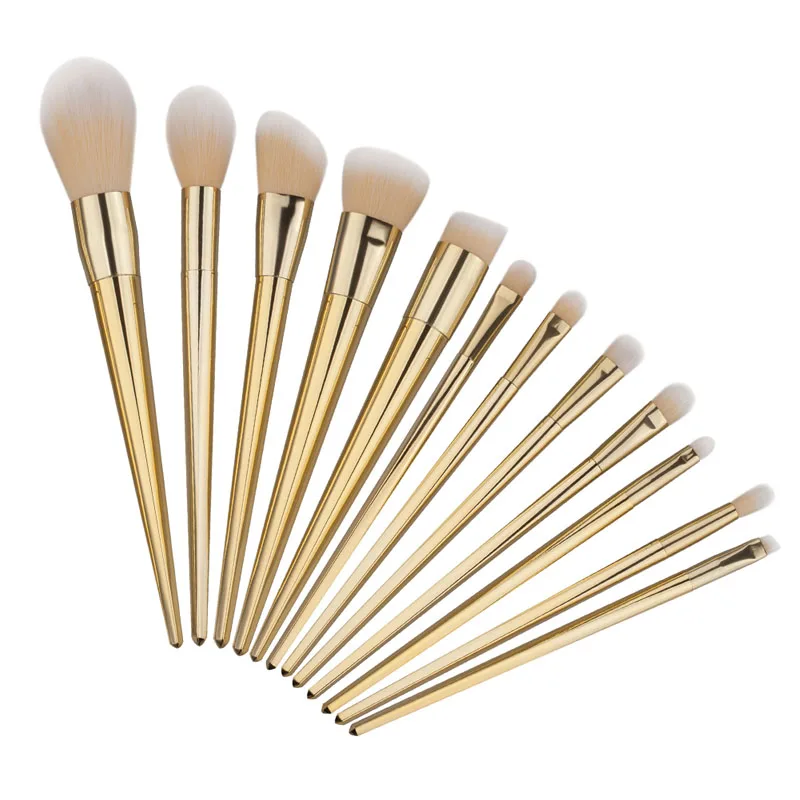 

12Pcs Pro Makeup Brushes Set Powder Foundation Eyeshadow Eyeliner Lip Brush Tool 2 Color