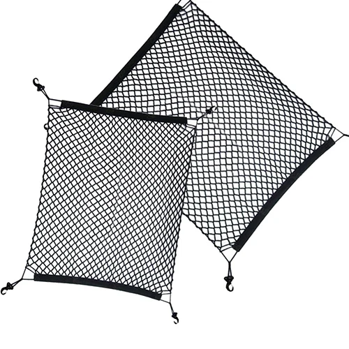 

Car Trunk Rear Cargo Organizer Storage Elastic Mesh Net Holder with 4 Hooks