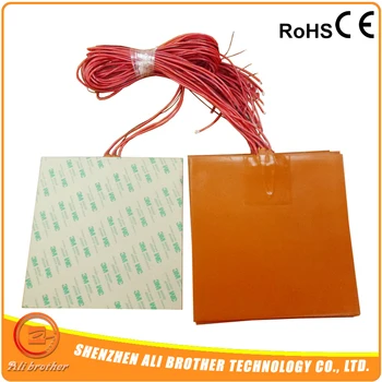 

360x360MM 240V 800W Silicone Heating pad/Heater For 3D Printer with 3m adhesive and 100k thermistor