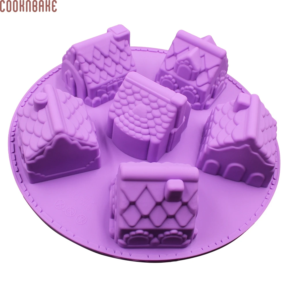 Силиконовая форма для торта COOKNBAKE DIY 6 отверстий формочка десерта мыла ручной