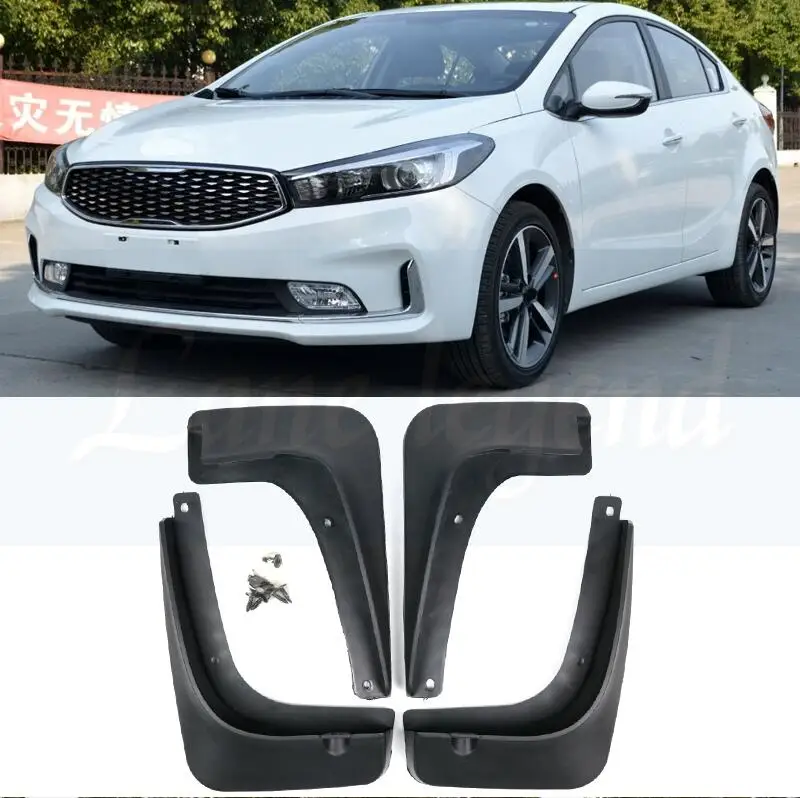 

Set Molded Car Mud Flaps For Kia Forte Cerato K3 2017 2018 Mudflaps Splash Guards Mud Flap Mudguards Car Styling