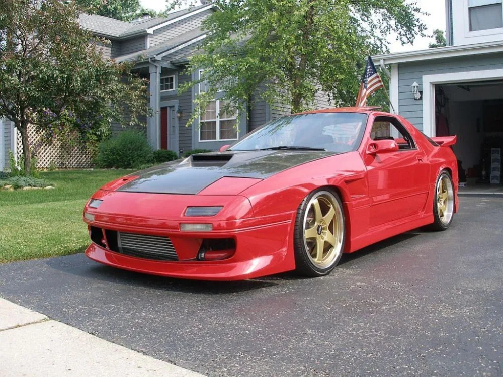 Автомобильный Стайлинг для Mazda RX7 FC3S OEM крышка фар из углеродного волокна