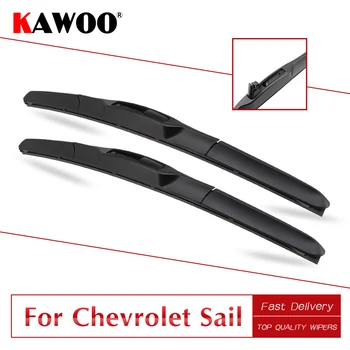 

KAWOO For Chevrolet Sail 2009 2010 2011 2012 2013 2014 2015 2016 2017 2018 Car Windscreen Wiper Blades Rubber Fit U Hook Arms