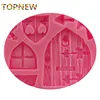 Hot 3D Cartoon Art Fairy House Wooden Doors and Windows Shape Silicone Fondant Mould Cake Decorating Tools Chocolate Mold C3046 ► Photo 3/5