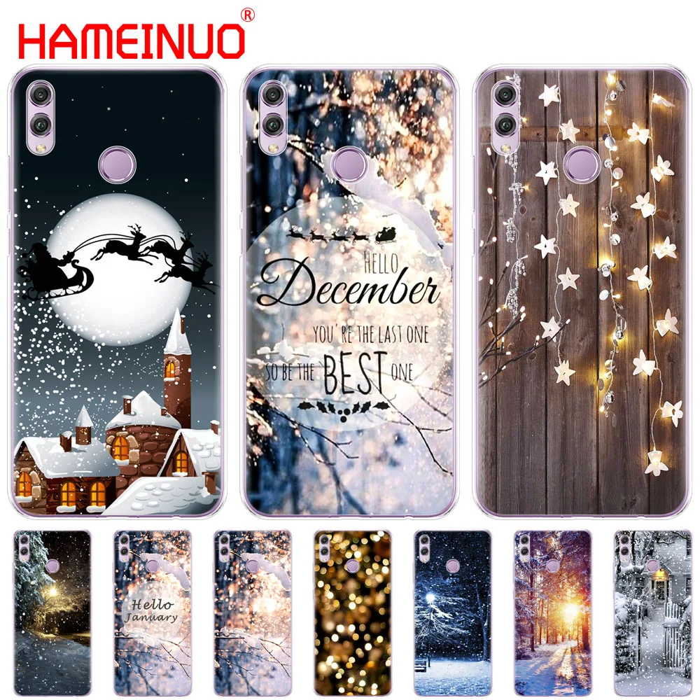 HAMEINUO пейзаж Зимний Легкий Снежный чехол для телефона Huawei NOVA 3 3i mate 20 pro honor 8x max note 10 |