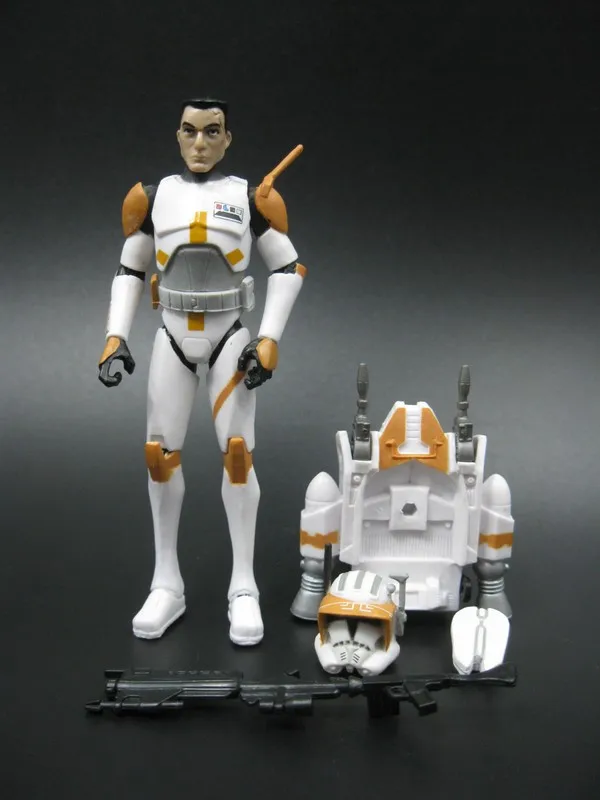 

3.75''Star war the clone wars anime version clone soldiers Commander Cody free shipping S022