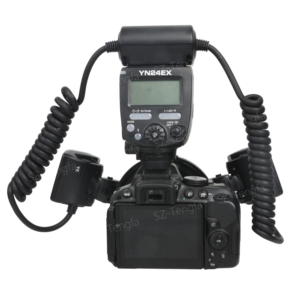 YONGNUO YN 24EX Макросъемка Speedlite Macro Twin Lite TTL Flashfor Canon Макросъемка/Макросъемка|macro flash|flash