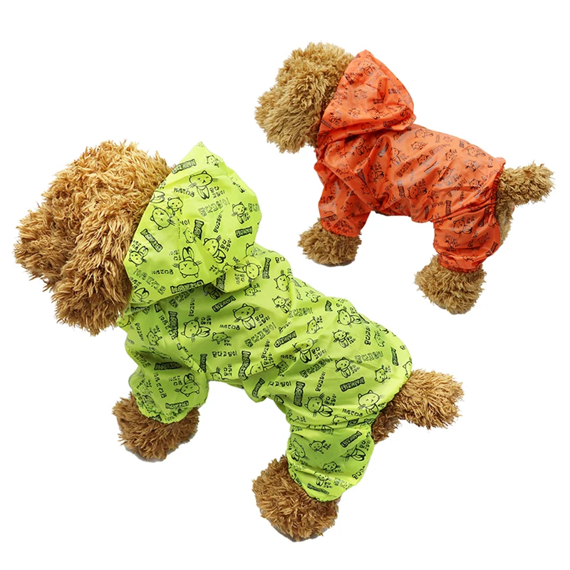 Водонепроницаемая одежда для собак, летняя одежда для маленьких собак, одежда для собак, мягкий дождевик для собак, пальто для чихуахуа FN S1