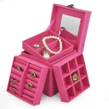 Rose Ring Necklace Bracelet Display Storage Vintage Box Organiser