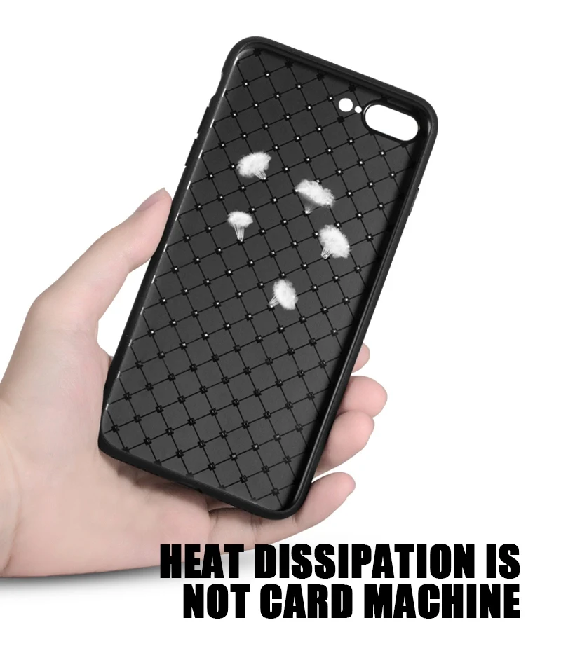 Artisome Soft Silicone Case For Apple iPhone 7 8 Plus Case For iPhone X 10 6 6s 7 8 Case 360 Protect Shell Grid Woven Cover (5)