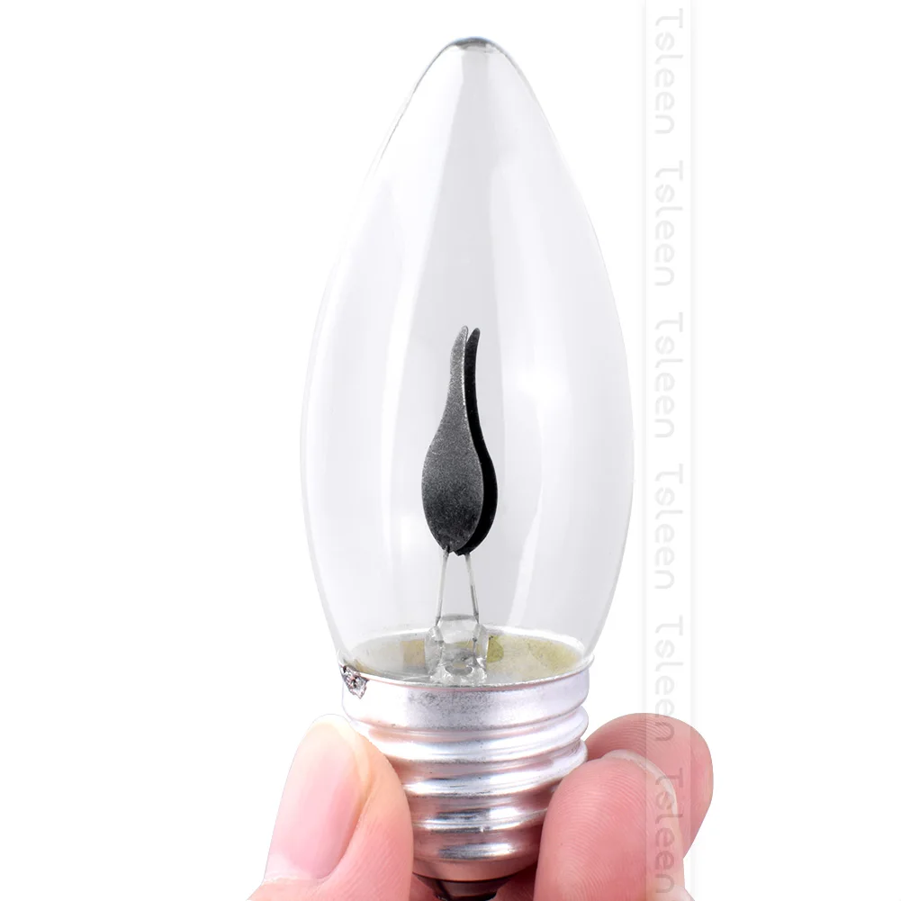 E14 E27 ретро Светодиодная лампа Эдисона LED эффект пламени огонь свет мерцающее