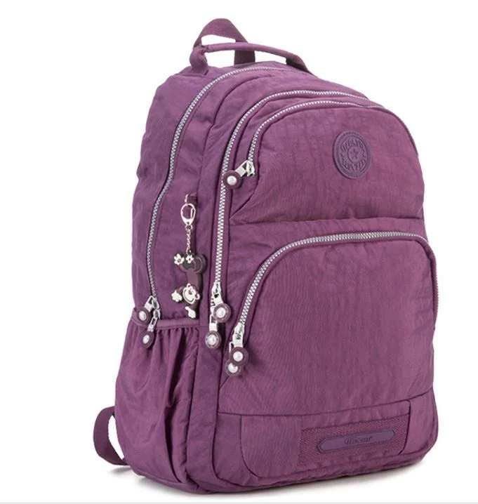 

children School Backpack for Teenage Girls Nylon Casual Mochila Feminina Backpacks Women Solid Brand Laptop Bagpack Female 2018