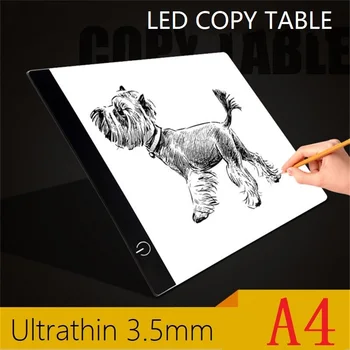 

Ultrathin 3.5mm A4 LED Light Tracing Board Touch dimming Copy Pads Drawing Chinese Painting Teaching Tools School Supplies
