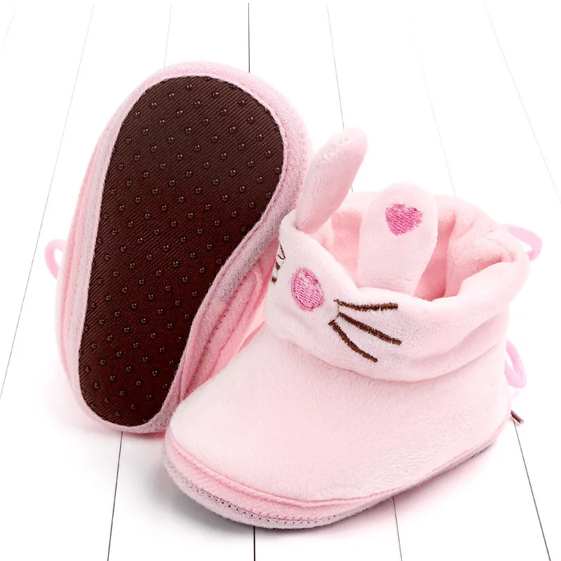 Indoor First Walkers Baby Shoes Cotton Anti-slip Booties Winter Wammer Baby Girl Boy Shoes Newborn Slippers Footwear Booties (20)