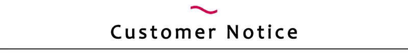 Customer Notice