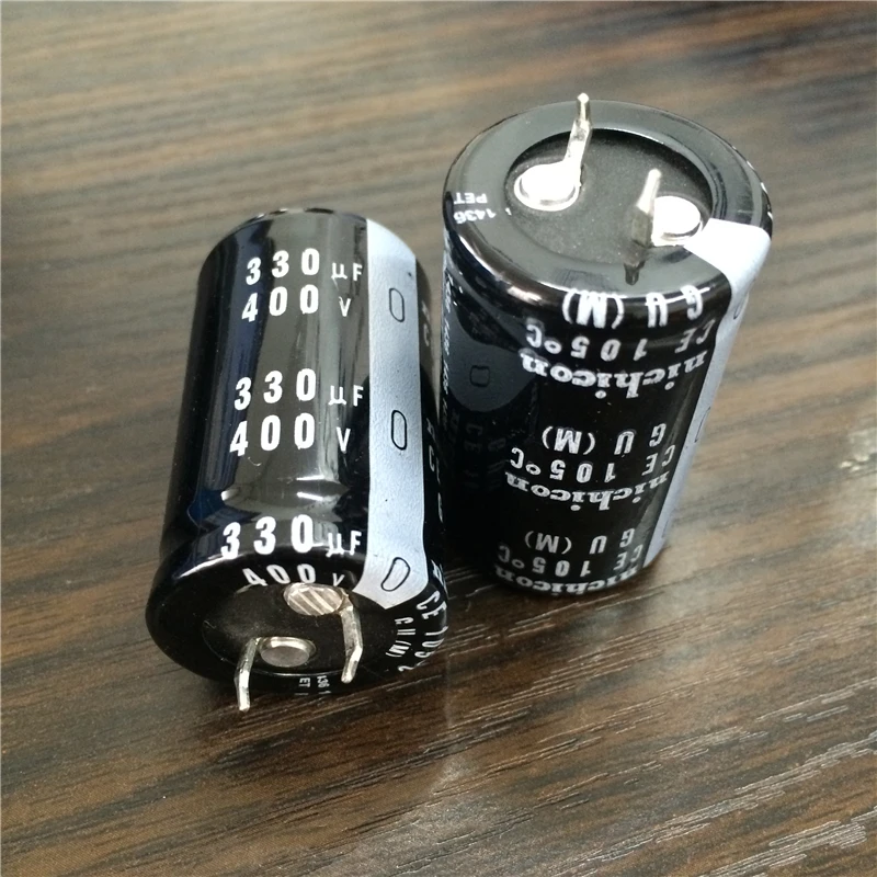 2шт 330 мкФ 400V NICHICON GU серия 25x40 мм Высокое качество 400V330uF оснастки PSU алюминиевый