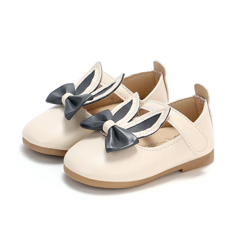Spring Autumn New Baby Girls Leather Shoes Girls Shoes Cartoon Kids Princess Shoes Bowknot Soft-soled Kids Single Shoes 1-7years