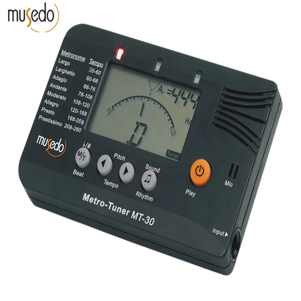 

Musedo MT-30 Metro-Tuner 3-in-1 Tuner, Metronome, Tone Generator for Guitar, Bass, Ukulele, Violin