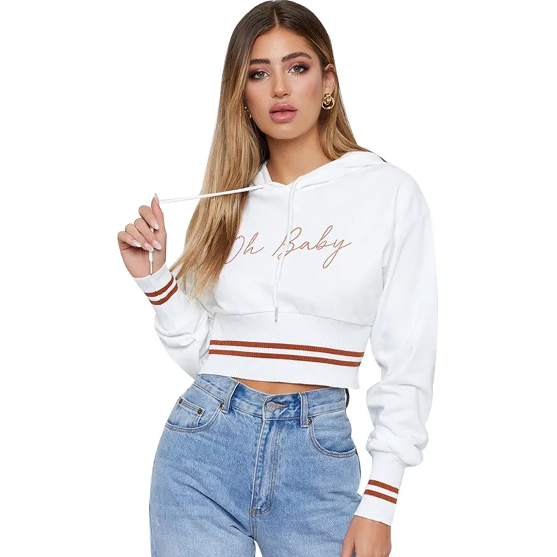 

Women's Short Hoodie with Long Sleeve Coat
