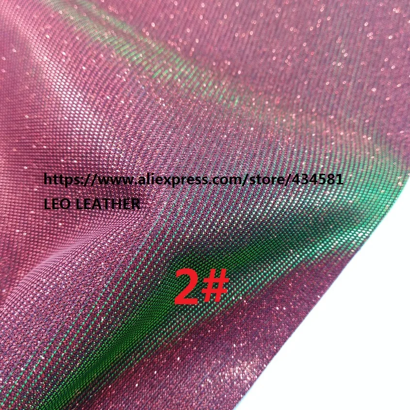 2pcs 21x29cm Color Changing Glitter Fabric for DIY accessories 4S14in