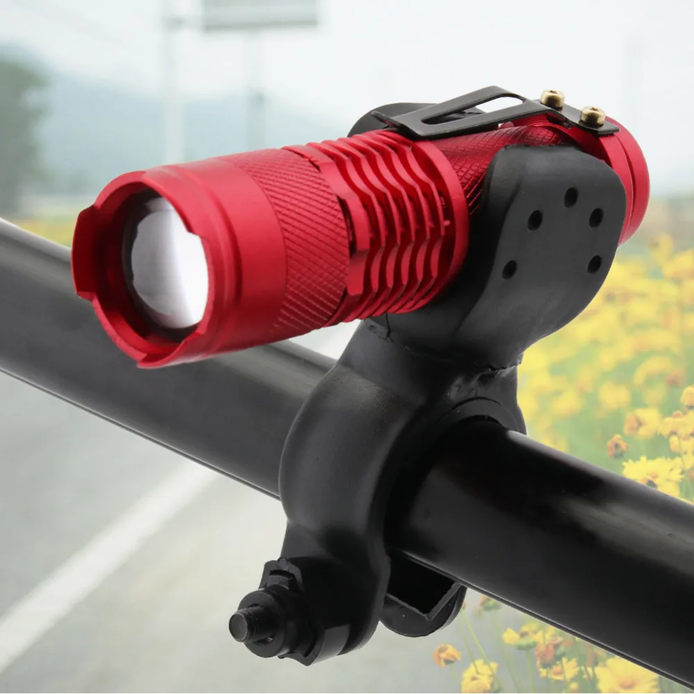 Bike Lights Zoomable Flashlight 7 Watt 2000 Lumens 3 Mode LED Cycling
