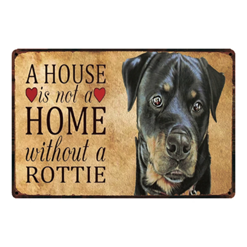 

[ Kelly66 ] Beware Of The Dog Metal Sign Tin Poster Home Decor Bar Wall Art Painting 20*30 CM Size y-2113