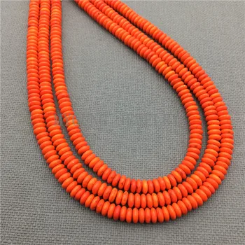 

MY0158 Flat Turquoises abacus Beads ,Natural Stone Beads For DIY Jewelry Making, 15.5''Free Shipping