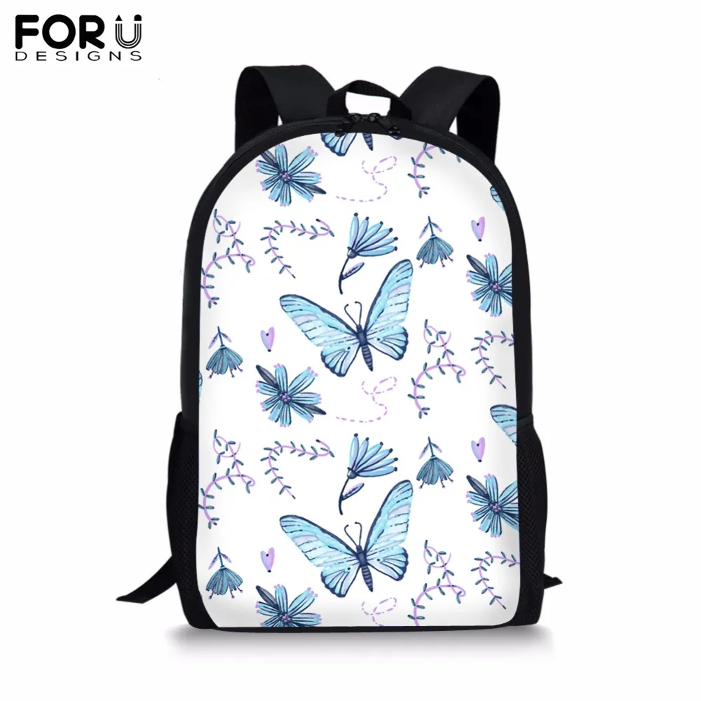 

FORUDESIGNS Customize School Bag for Teenager Girls Boy Dot&Stripe Print Backapck Children's Book Bag Students Mochila 2019