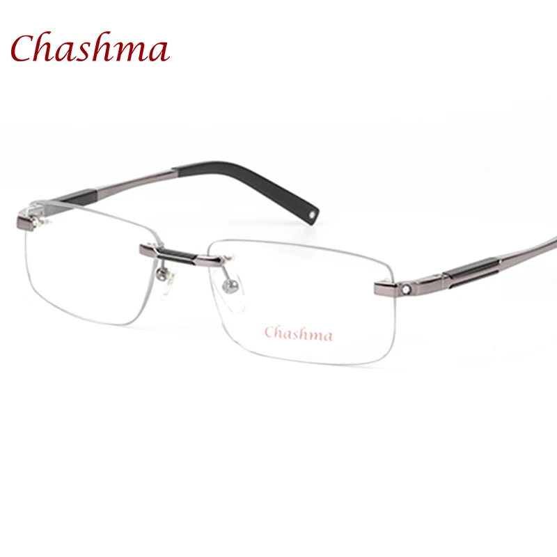 Eyeglasses Frames Eyeglass Frames Myopia Glasses Optical Glasses Chashma Brand Designer Titanium Rimless Mans Optical Frameless Eyeglasses Frame