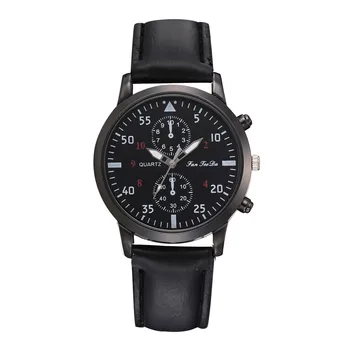 

Gofuly Fashion Men's Business Leather Alloy Analog Quartz Wrist Watch Business Watches Men Watch Sports Wristwatch