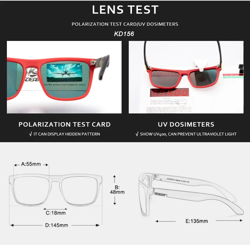 KDEAM, дизайн, поляризованные солнцезащитные очки для мужчин и женщин, УФ-блок, очки для ночного вождения, фотохромные линзы ночного видения RX110