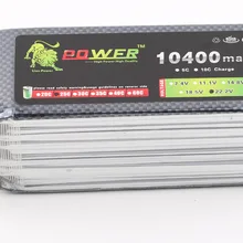 Ультра-высокая емкость Lion power 6S Lipo аккумулятор 22,2 V 10400MAH 25C RC Heilecopter Автомобильная лодка 6S 10000mah батарея