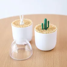 Милые прозрачные растения/животных ватные палочки коробка зубочистка хранения держатель коробок контейнер домашний декор