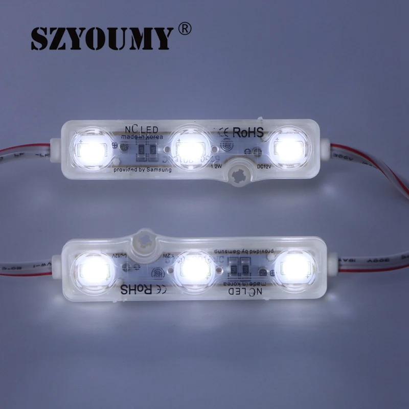 Szyoumy 5 цветов 3 светодиодный модуль 5730 SMD 55-60LM светодиодный водонепроницаемый декоративный свет для письма знак рекламы с клейкой лентой